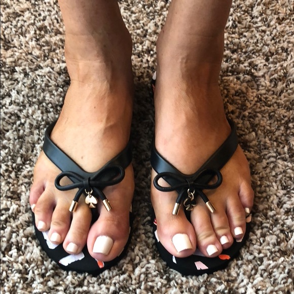 kate spade sandals black